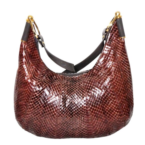 Vintage La Maroquinerie de Florence Moon Snake Leather Bag - Picture 4 of 10